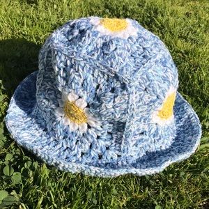 custom cottage-core crochet hat
